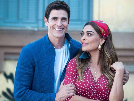 Maria da Paz (Juliana Paes) se encanta com atitude de Régis (Reynaldo Gianecchini) na novela 'A Dona do Pedaço'