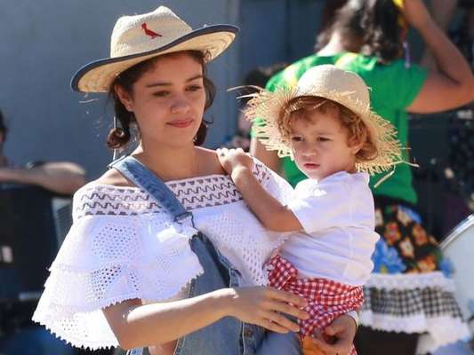 Sophie Charlotte é comparada com o filho, Otto, de 3 anos em foto nesta quarta-feira, dia 09 de outubro de 2019