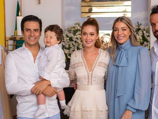 Marina Ruy Barbosa celebra batizado do afilhado, Eduardo, filho de Luma Costa, em 20 de outubro de 2019