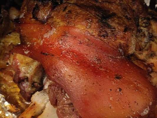 Pernil de porco assado prático