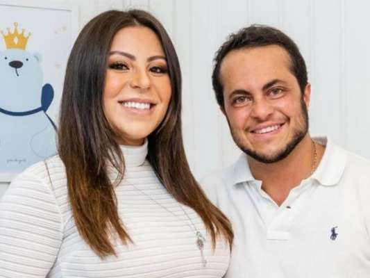 Mulher de Thammy Miranda, Andressa Ferreira compartilhou as primeiras fotos do filho do casal, Bento: 'Felicidade plena'