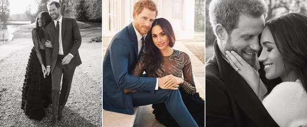 Para colocar no porta-retrato - Quase um mês após anunciarem que estavam noivos, as redes sociais do Palácio de Kensington divulgaram as fotos oficiais do noivado do príncipe Harry e Meghan Markle. Nas imagens, é possível ver com mais detalhes o anel da atriz.