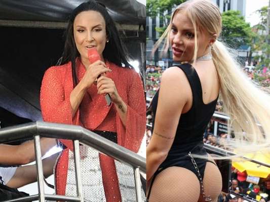 Luísa Sonza e Claudia Leitte comandaram seus blocos de Carnaval pelas ruas de São Paulo neste domingo, 16 de fevereiro de 2020