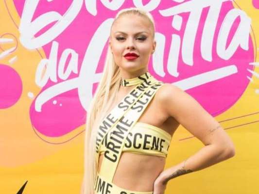 Luísa Sonza aposta em look ousado para o 'Bloco da Anitta', em 29 de fevereiro de 2020