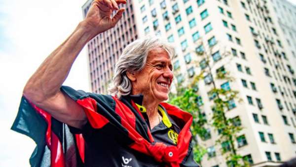Imagens de Jorge Jesus pelo Flamengo