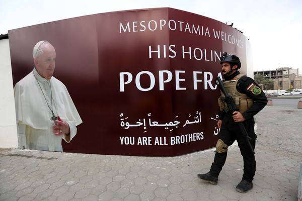 Viagem do papa Francisco ao Iraque terá esquema de segurança imponente