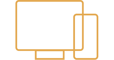 Ilustração de um monitor de computador e um smartphone Ilustração de um monitor de computador e um smartphone