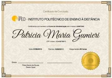 Todos os cursos tem certificado e são autorizados pelo MEC