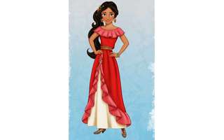 Elena de Avalor, primeira princesa latina da Disney, usa vestido