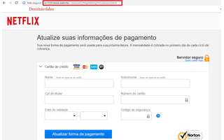 Falsa notificação de suspensão da Netflix é um ataque de phishing