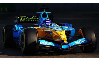 Em 2020, Alonso pilotou o Renault R25 de 2005, de seu primeiro título. O carro estava com pneus slick, diferentes dos da época