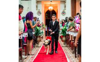 Padre encerra casamento no CE após ver cachorros com alianças