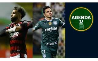 Flamengo e Palmeiras entram em campo neste sábado (Gilvan de Souza/Renato Pizzuto/Montagem L!)