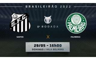 Santos e Palmeiras farão o clássico da oitava rodada do Brasileirão (Montagem: Lance!)