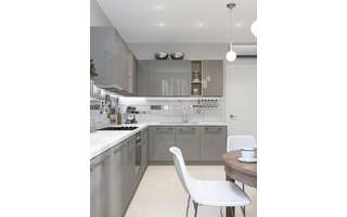 1. O armário de cozinha cinza se tornou tendência de decoração – Foto: Design My Home