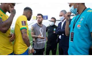 Jogo de Brasil e Argentina foi interrompido pela Anvisa ainda no ano passado (Foto: Lucas Figueiredo/CBF)