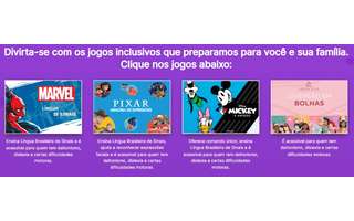 Disney lança jogos gratuitos com acessibilidade e ensino de Libras -  Uníntese