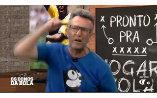Neto surta ao vivo e xinga Tite após desclassificação do Brasil