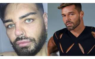 a man who had 30 plastic surgeries to look like Ricky Martin;  See the result