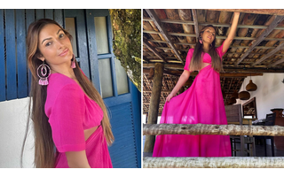 Barbie? Patricia Poeta e Tici compõem looks adultos com rosa