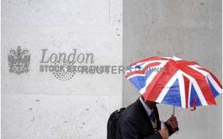 London Stock Exchange 10/01/2008.  Photograph: Toby Melville/Reuters