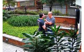 Bruno foi filmado agredindo síndico de prédio com soco