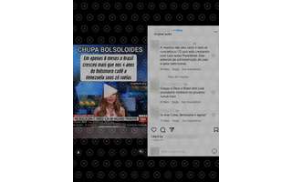La impresión muestra un artículo engañoso que saca de contexto un extracto del programa Breaking News de CNN para afirmar que Brasil ha experimentado un mayor crecimiento en ocho meses del gobierno de Lula que en cuatro años de Bolsonaro, lo cual es falso.