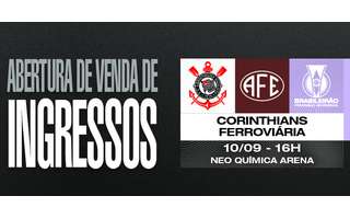 Ingressos: Corinthians x Ferroviária (10/9) – Brasileirão Feminino 2023 –  Final