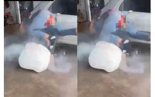 Vídeo viralizou ao mostrar jovem ser arremessado por causa de airbag