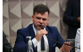 O ex-diretor-geral da Polícia Rodoviária Federal (PRF) Silvinei Vasques durante depoimento na Comissão Parlamentar Mista de Inquérito (CPMI) do 8 de Janeiro
