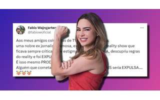 Rachel Scheherazade in front of Fabio Wajngarten's post: Politics has invaded the front door of a film Rachel Scheherazade in front of Fabio Wajngarten's post: Politics has invaded the front door of a film