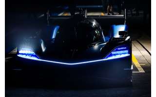 Alpine A424 durante las pruebas nocturnas en Jerez de La Frontera