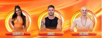 Gabriela, Jonas e Juliano Floss estão no Paredão desta semana no BBB 26