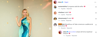 Eliana provoca SBT no Instagram