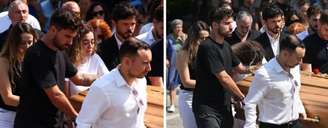 Esposa de Diogo Jota, Rute Cardoso, se despede do companheiro durante funeral em Portugal neste sábado ,5