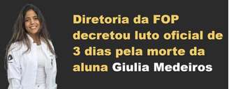 Giulia Medeiros morreu após passar mal em uma festa universitária
