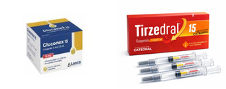 As canetas das marcas Gluconex e Tirzedral eram anunciadas como vindas do Paraguai