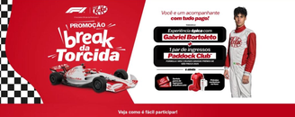 Gabriel Bortoleto é o embaixador da promoção "Break da torcida" da KitKat.