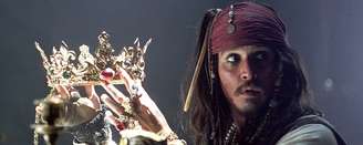 Johnny Depp é o protagonista da saga como o Capitão Jack Sparrow.