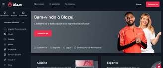 O site da casa de apostas Blaze