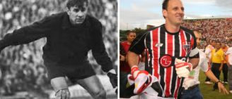 Da esquerda para direita: Lev Yashin e Rogério Ceni