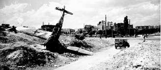 O centro de Stalingrado, destruído ao final da batalha