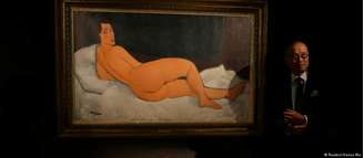 O quadro "Nu couché (sur le cote gauche)" é parte de uma série na qual Modigliani reinventou o nu artístico