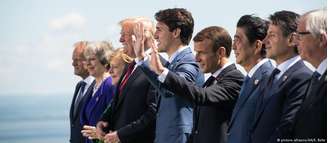 Questões comerciais dividem líderes do G7 em La Malbaie, no Canadá