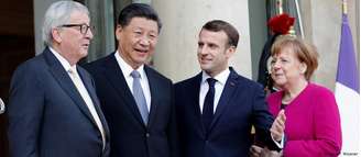 Os líderes da Comissão Europeia, da China, da França e da Alemanha se reuniram em Paris nesta terça-feira