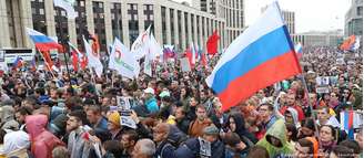 Moscou viveu semanas de intensos protestos contra o impedimento de candidatos da oposição de disputarem eleição