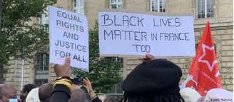 "Vidas negras importam também na França": protesto em Paris 