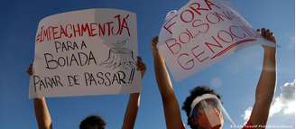 Protesto contra o governo Bolsonaro em Brasília