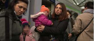 Chegada a Berlim: principalmente mulheres e crianças fugiram da guerra na Ucrânia