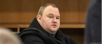 Empresário do ramo de tecnologia, o alemão Kim Dotcom (foto de arquivo) diz estar determinado a permanecer na Nova Zelândia, país onde ele vive